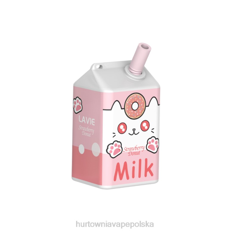 Vape Shop Wrocław - LAVIE MILK 7000 zaciągnięć 8R2Z177 pączek truskawkowy