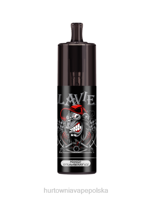 Vape Tech Poland - LAVIE COLOUR BAR Kontrola przepływu powietrza na poziomie 10000 zaciągnięć 8R2Z333 lód truskawkowy z mango