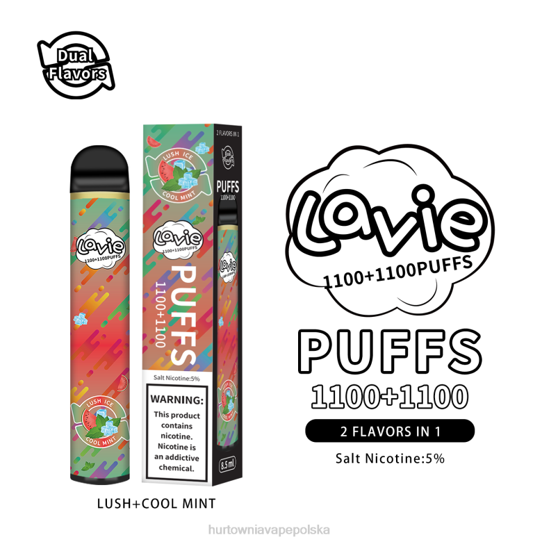 Vape Shop Warszawa - LAVIE BAR Switch 2200 zaciągnięć 8R2Z294 bujna/chłodna mięta