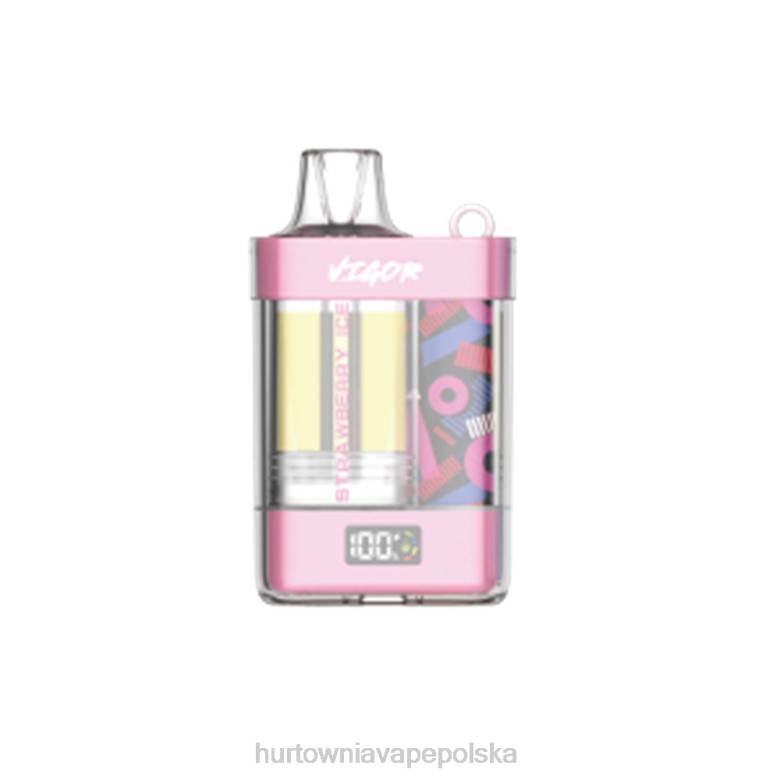 Hurtownia Vape Polska - LAVIE VIGOR 15 000 zaciągnięć 8R2Z1 lód truskawkowy