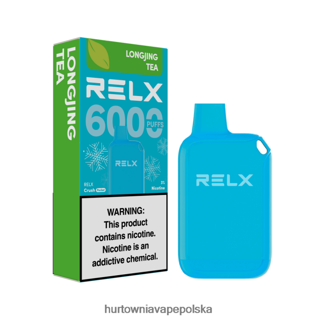 Hurtownia Vape W Polsce - RELX Crush Pocket 6000 lodowych herbata longjingowa F0T6069
