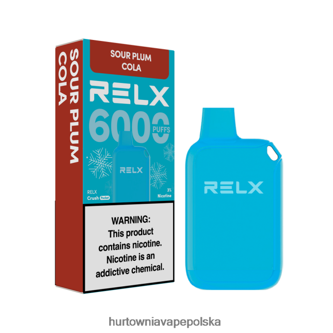 Hurtownia Vape W Polsce - RELX Crush Pocket 6000 lodowych kwaśna śliwkowa cola F0T60619