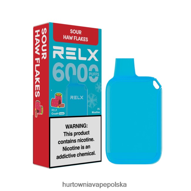Vape Shop Kraków - RELX Crush Pocket 6000 lodowych płatki kwaśnego jastrzębia F0T60616