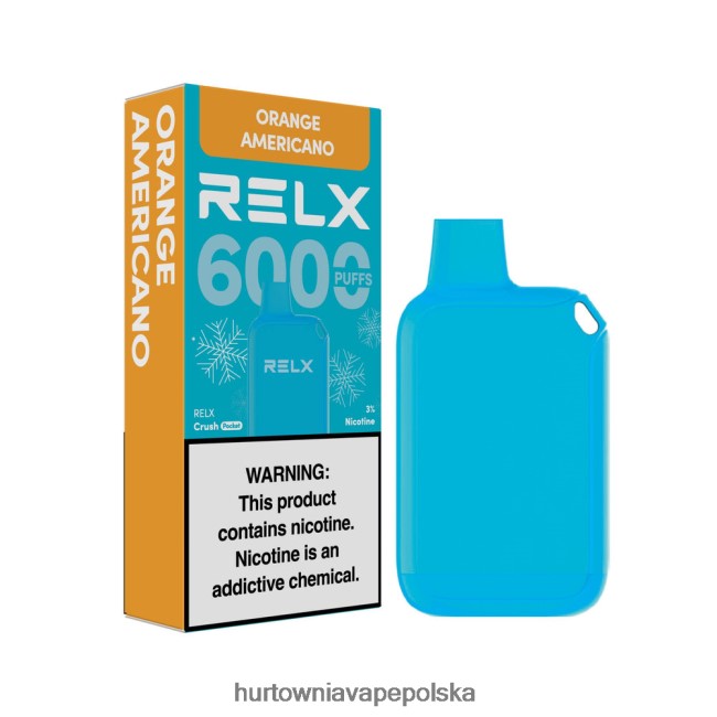 Vape Shop Lublin - RELX Crush Pocket 6000 lodowych pomarańczowy amerykański F0T60615