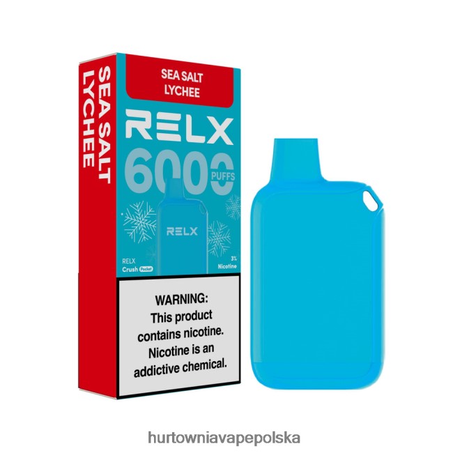Vape Shop Warszawa - RELX Crush Pocket 6000 lodowych liczi z solą morską F0T60614