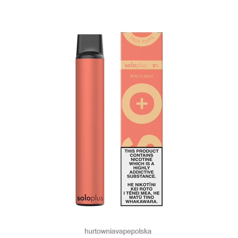 Vape Tech Poland - Solo Plus jednorazowy waporyzator brzoskwiniowo-miętowa HBPV0623