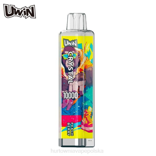 Vape Shop Wrocław - UWIN CRYSTAL 10000 jednorazowych waporyzatorów jagoda brzoskwiniowa L06D12