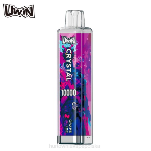 Vape Shop Wrocław - UWIN CRYSTAL 10000 jednorazowych waporyzatorów lód winogronowy L06D2