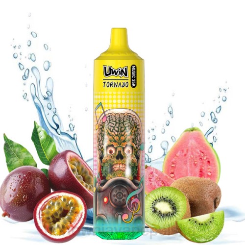 Vape Shop Białystok - UWIN CRYSTAL Jednorazowy waporyzator za 35 tys kiwi, marakuja, gujawa L06D23