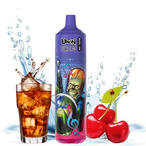 Vape Tech Poland - UWIN CRYSTAL Jednorazowy waporyzator za 35 tys wiśniowa cola L06D28