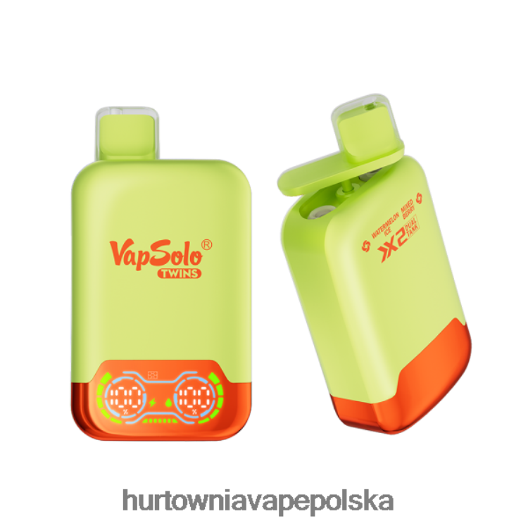 Vape Shop Białystok - Vapsolo TWINS jednorazowy waporyzator lód arbuzowy i mieszane jagody 000000128