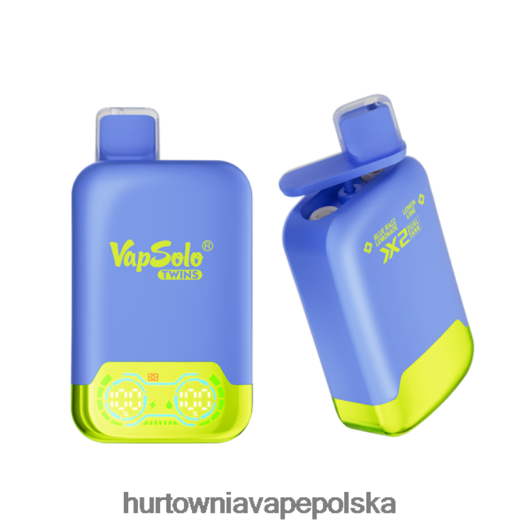 Wapować Kupic - Vapsolo TWINS jednorazowy waporyzator niebieska lemoniada Razz i limonka cytrynowa 000000120