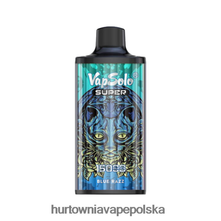 Vape Shop Białystok - Vapsolo SUPER jednorazowy waporyzator niebieski razz 000000108