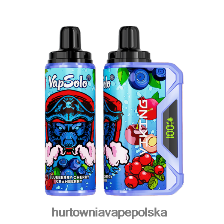 Hurtownia Vape Polska - Vapsolo VIKING jednorazowy waporyzator jagoda wiśnia żurawina 000000131