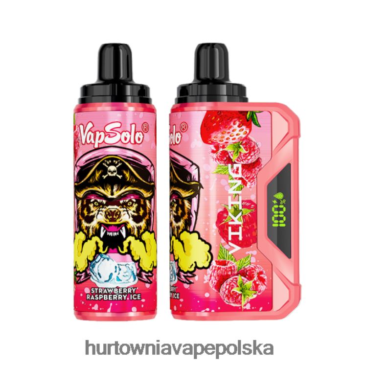 Hurtownia Vape W Polsce - Vapsolo VIKING jednorazowy waporyzator lód truskawkowo-malinowy 000000139