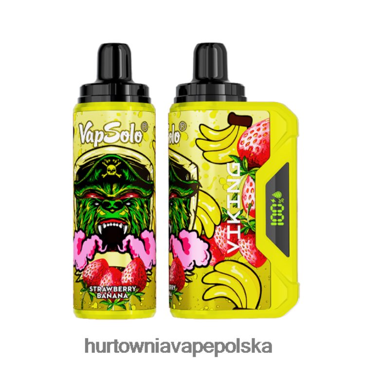 Vape Shop Wrocław - Vapsolo VIKING jednorazowy waporyzator banan truskawkowy 000000137
