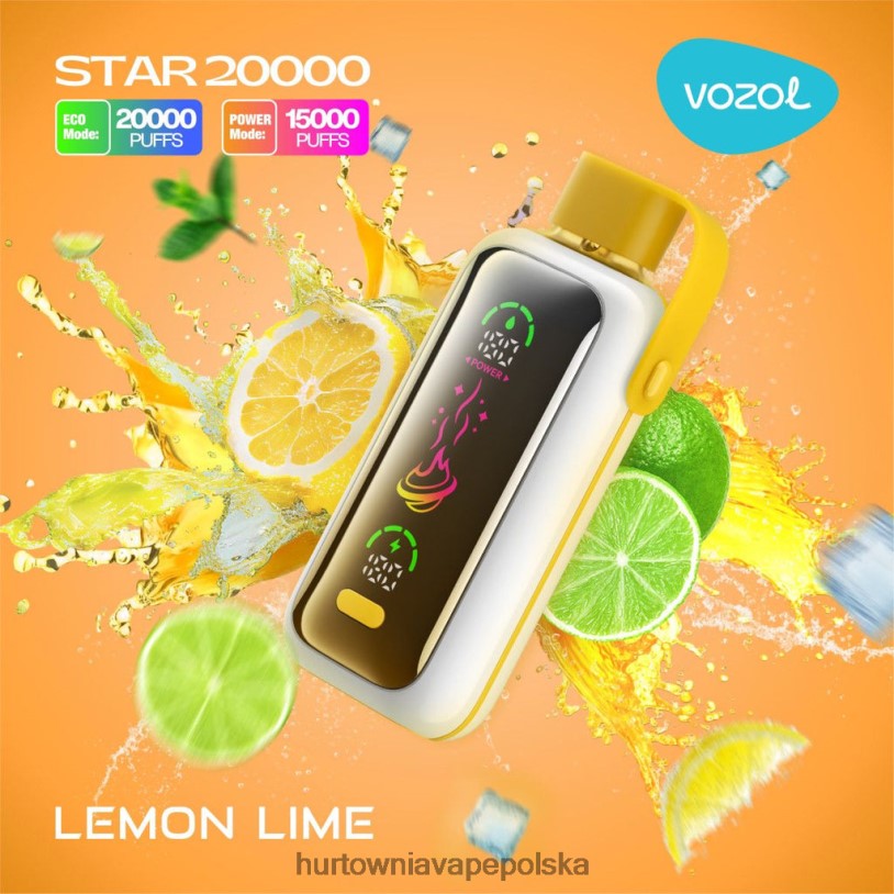 Hurtownia Vape Polska - VOZOL STAR 20000 ZRJDD11 cytryna, limonka
