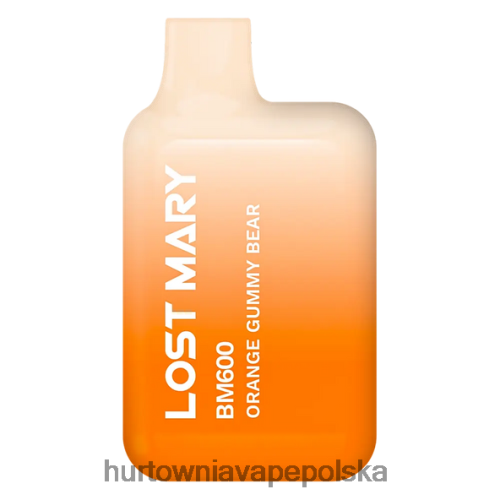 pomarańczowy żelkowy miś