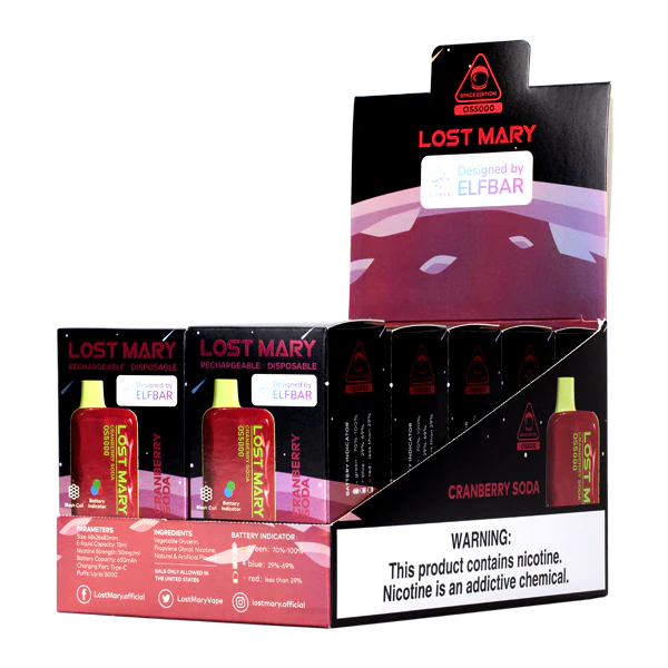 Hurtownia Vape W Polsce - soda żurawinowa VPNZX109 LOST MARY OS5000