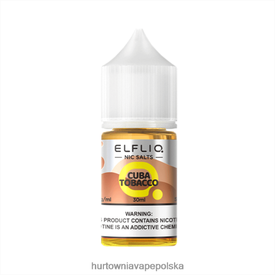 Vape Shop Kraków - ELFBAR ELFLIQ Nic sól 30 ml Kuba Tobacco DX88HX16