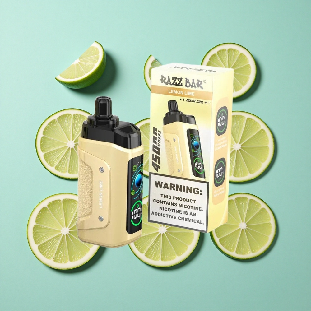 Razz Bar 45000 Zaciągnięć Jednorazowy Vape Lemon Lime Tipo-C Ricaricabile