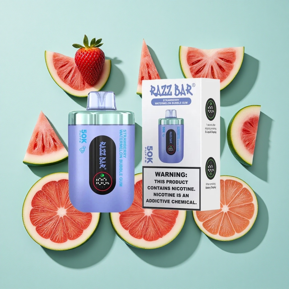 Razz Bar 50K Zaciągnięć 1.0 Ohm Fragola Anguria Bubble Gum