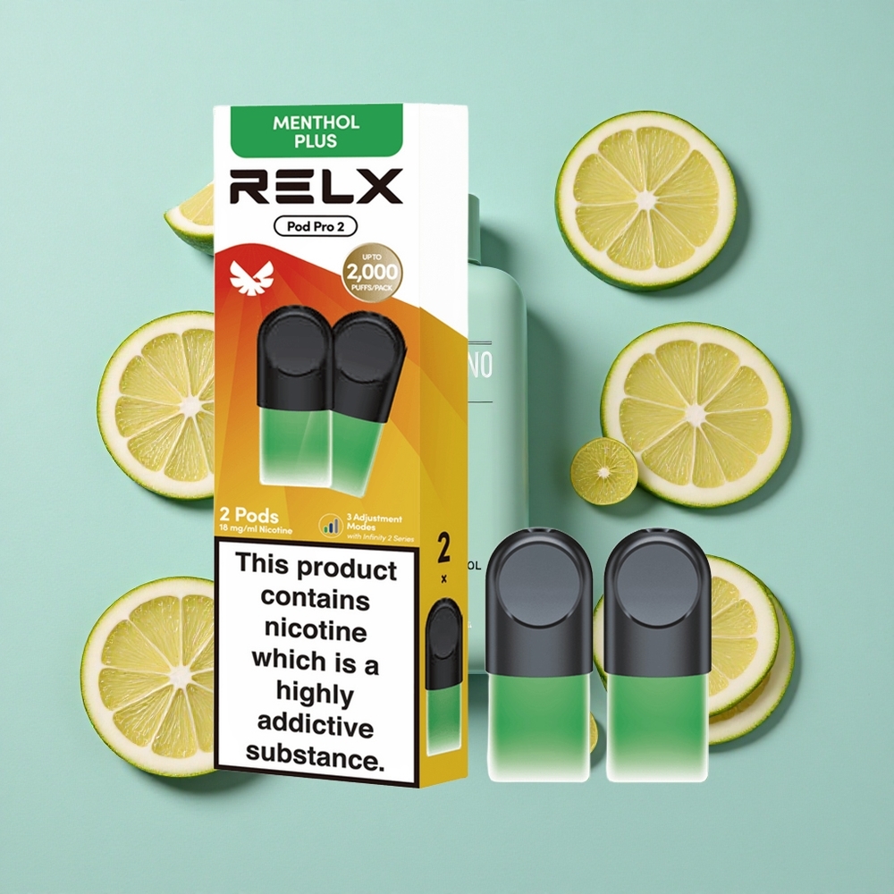 RELX Pod Pro 2 1,9ml Mięta-Mentol Plus 2 sztuki