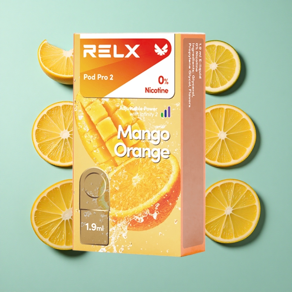 RELX Pod Pro 2 600 zaciągnięć Mango Arancia Tryb Eco 5.5W