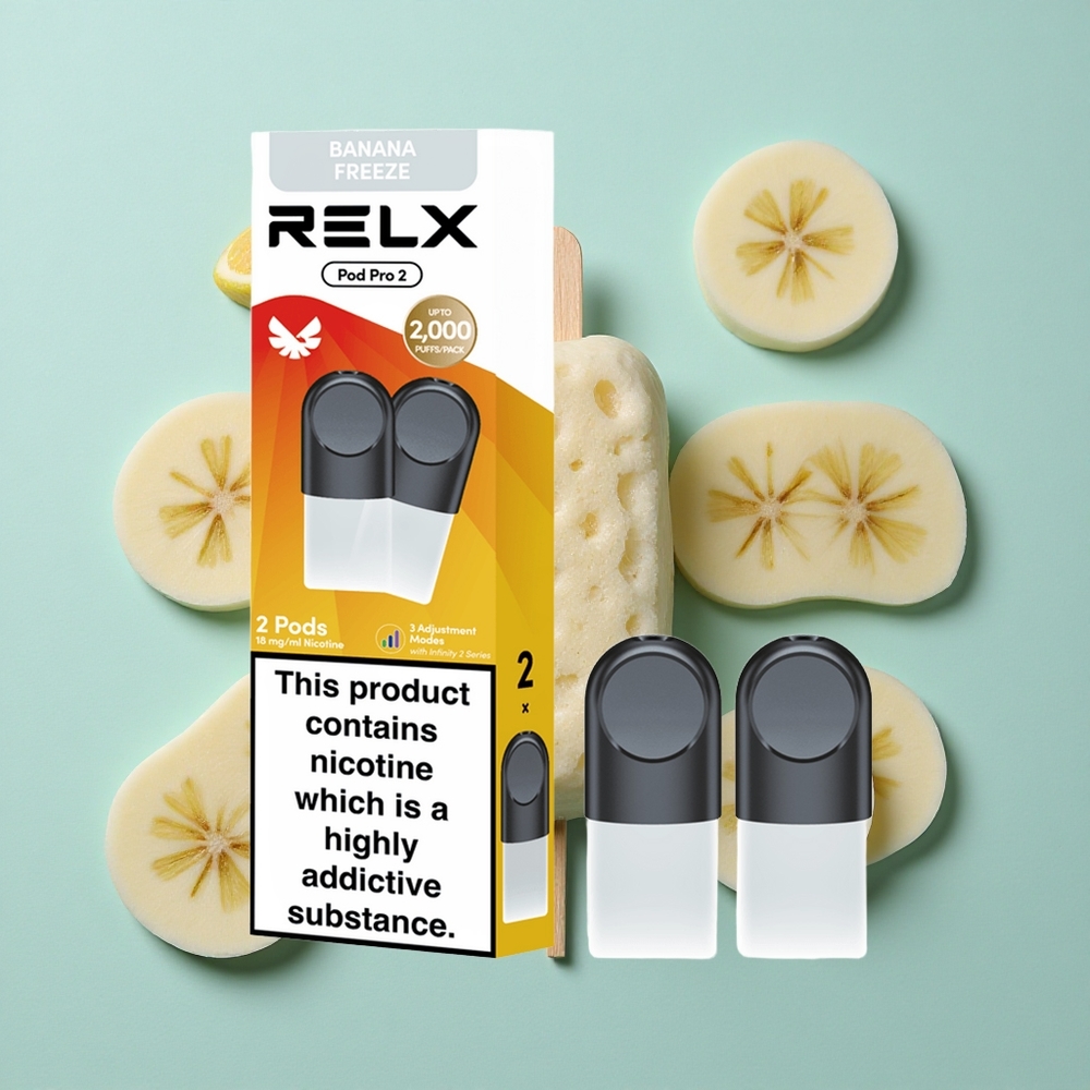 RELX Pod Pro 2 Bananowe Mrożenie 1,9ml 600 zaciągnięć