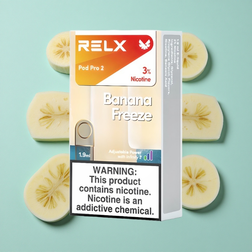 RELX Pod Pro 2 Bananowy Mrożony Pojemność 1,9ml