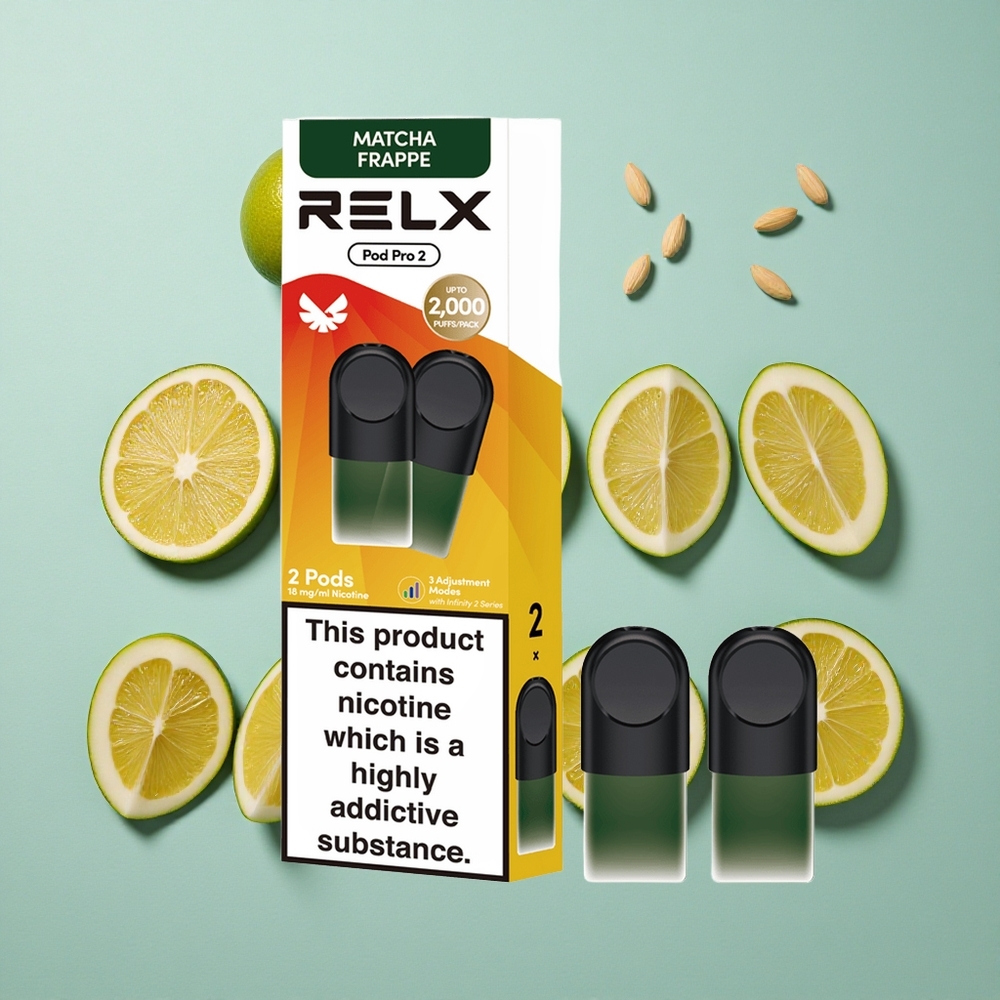 RELX Pod Pro 2 Frappe Matcha-Tè 1,9ml Pojemność