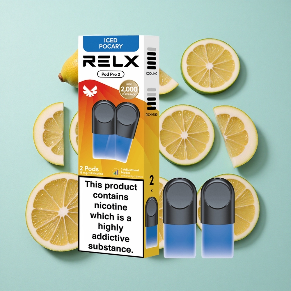 RELX Pod Pro 2 Napój-Lodowy Pocary 1,9ml Pojemność 600 Zaciągnięć