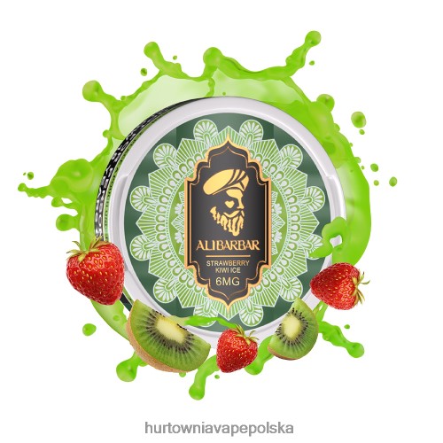 Vape Shop Warszawa - lód truskawkowy i kiwi VPNZX54 ALIBARBAR woreczek nikotynowy