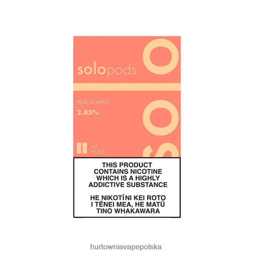Vape Shop Wrocław - Solo wymienne kapsuły, 2 sztuki brzoskwiniowo-miętowa HBPV0657