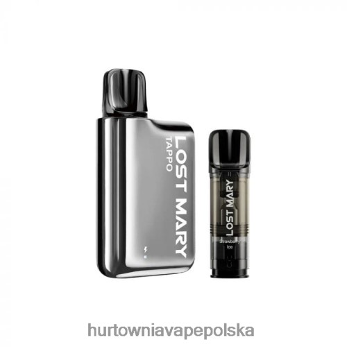 Vape Shop Białystok - srebrny nierdzewny x lód truskawkowy VPNZX438 LOST MARY Tappo zestaw do waporyzacji w kapsułkach