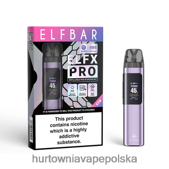 Hurtownia Vape PL - ELFBAR ELFX Pro Otwórz urządzenie POD fioletowy DX88HX2