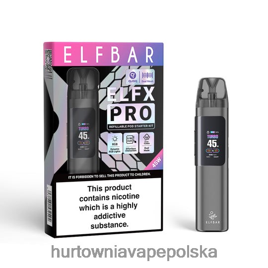 Vape Tech Poland - ELFBAR ELFX Pro Otwórz urządzenie POD szary DX88HX3