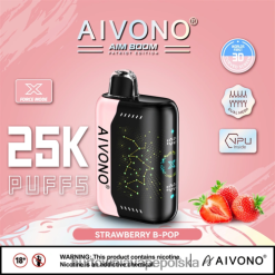 Hurtownia Vape PL - Aivono AIM BOOM 25000 truskawkowy b-pop VB00FF352