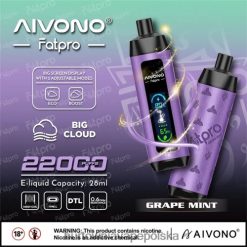 Hurtownia Vape PL - Aivono Fatpro 22000 winogrono-mięta VB00FF2