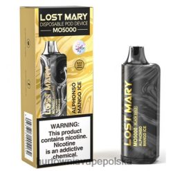 Hurtownia Vape PL - Alphonso lód mango VPNZX342 LOST MARY MO5000 czarne złoto 10 ml