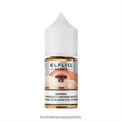 Hurtownia Vape PL - ELFBAR ELFLIQ Nic sól 30 ml Lód brzoskwini DX88HX22
