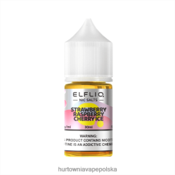 Hurtownia Vape PL - ELFBAR ELFLIQ Nic sól 30 ml Truskawkowe malinowe lód wiśniowy DX88HX32