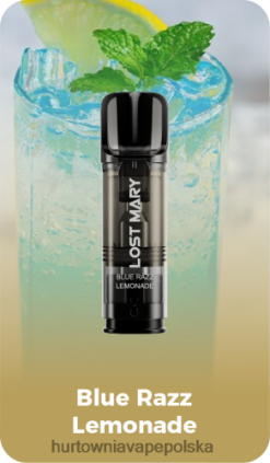 Hurtownia Vape Polska - niebieska lemoniada razz VPNZX421 LOST MARY Tappo wstępnie napełnione kapsułki zamienne