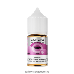 Hurtownia Vape W Polsce - ELFBAR ELFLIQ Nic sól 30 ml winogrono DX88HX19