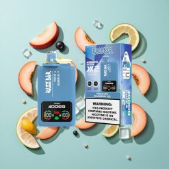 Razz Bar 40000 Zaciągnięć Brzoskwiniowy Lód_Borówkowy Lód Wyświetlacz Mocy