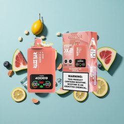 Razz Bar 40000 Zaciągnięć Jednorazowy E-papieros Mirtillo Ghiaccio_Love 66 Wyświetlacz Mocy