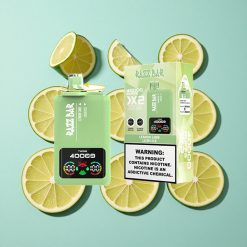 Razz Bar 40000 Zaciągnięć Jednorazowy Vape Limone Lime_Ghiaccio Lussureggiante Wyświetlacz Mocy