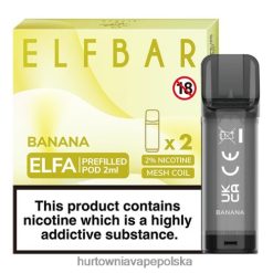Vape Shop Lublin - banan VPNZX315 ELFBAR Elfa ampułko-napełniona kapsułka - 2ml - 20mg (2 opakowania)