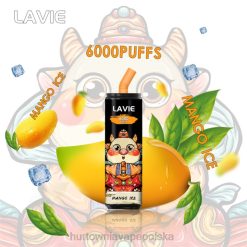 Wapować Kupic - LAVIE Coke BAR 6000 zaciągnięć 8R2Z270 lód mango